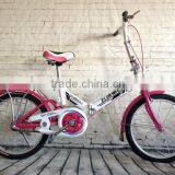 20-inch V Brake Folding Bicycle High-carbon Steel Folding Bike Woman thumbnail-3