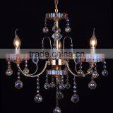 WD1822-3/5/8/8+4 Global Export Luxury Champagne Gold Iron K9 Crystal Chandelier thumbnail-1