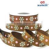 Guangzhou Rgb Packing co 2015 New Products Christmas Grosgrain Flower Pattern Ribbon thumbnail-1