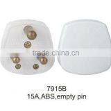 ABS 15A 3 Empty Pin uk Plug thumbnail-1