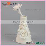 Popular Flower White Ceramic Essential Oil Bottle thumbnail-1