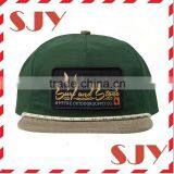 Small Quantity Order Custom 5 Panel Snapback Hat With Leather Patch thumbnail-1