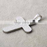 Touchlove New Arrival Engraved Cross Custom Stainless Steel Pendant Necklace thumbnail-2