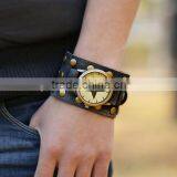2015 Vintage Handmade Men's Leather Watch Bracelet thumbnail-4