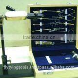 Fly Fishing Tackle Advanced Fly Tying Tools Kits With Super Fly Tying Materials.
