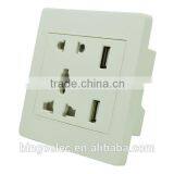 5pin Socket With Double Usb Wall Socket thumbnail-2