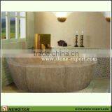 Antique Beige Travertine Bathtub