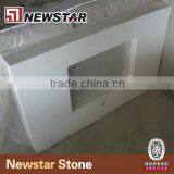 Newstar Hotel Countertop,pure White Quartz Vanity Top