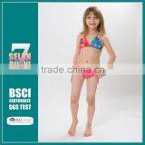 Hot sale american beachwear cute models for children thong baby skirt girl nude kids micro thong bikini
