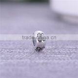 Flower Design Engravable Large Hole Beads Tibetan Silver Beads thumbnail-4