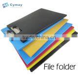 Clip Folder Office Stationery File Portfolio Folder Plastic Cover With Metal Clip thumbnail-3