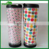 PP Plastic Double Wall Plastic Paper Mug