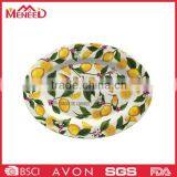 Fruits Full Print Oval Shape Melamine Fish Plate thumbnail-1