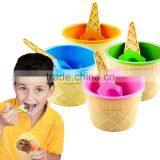 Hot Selling Ice Cream Cup With Spoon Price Mini Design Plastic Ice Cream Cup thumbnail-2