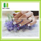 Popular White Lace Strip Style Nail Art Decals Colorful Waterproof Self Adhesive 3d Nail Sticker thumbnail-1