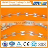 2016 hot sale !! Stainless Steel Barbed Wire/Concertina Razor Barbed Wire with best price and quality