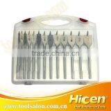 13pcs Flat Wood Boring Drill Bit Set thumbnail-2