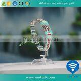 Waterproof Adjustable MF Plus-s Customized Design RFID Nylon Wristband NFC Bracelet thumbnail-2