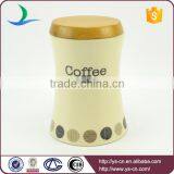 Wholesale Ceramic Modern Dot Decal Storage Jars With Wooden Lid thumbnail-2