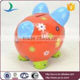 2015 Popular Unique Ceramic Red Piggy Coin Bank for Baby thumbnail-6