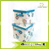 2 Piece Foldable Fabric Storage Cubes With Lid thumbnail-1