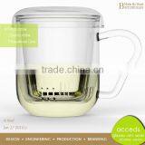 Borosilicate Glass High Quality Drinkware Double Wall Travel Mug thumbnail-4