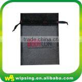 White Organza Pouch With Printed Ribbon Drawstring thumbnail-4