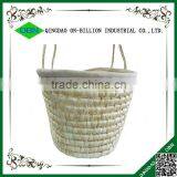 Maize Woven Baby Sleeping Basket Baby Carry Basket With Braided Handle thumbnail-4