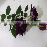 SJ20170006 Purple Artificial Silk Flower Rose Bud thumbnail-3
