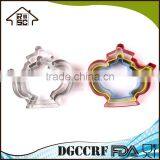 NBRSC Hot Products Custom Design Teapot Party Stainless Steel Baking Pastry Metal Cookie Cutter Set thumbnail-3
