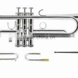 Professional High Grade Bb Key Silver Plated Trumpet thumbnail-1