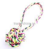 Cotton Rope Pet Single Shot/Hand Type Pet Dog Cotton Tetherball Cotton Rope Toy Ball thumbnail-1