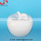 Good Sales Home Decoration White Ceramic Apple thumbnail-4