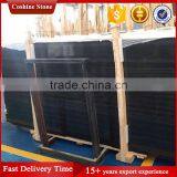 Chinese Royal Black Marble, Black Absolute Vein Cut Marble thumbnail-3
