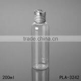 2017 Hot New Products Coasmetic Round Shoulder Pet Clear Lotion 250ml Plastic Shampoo Bottle Packaging With Disc Top Cap thumbnail-5