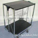 Dining Serving Kitchen Foldable Trolley Cart thumbnail-4