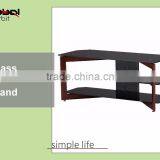 Living Room LCD Furniture Glass Movable Rotate TV Stand thumbnail-3