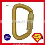 Steel Stainless With D Type Twist Lock Rescue Carabiner Hook thumbnail-1