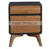 2 Drawer Solid Wood Bedside Cabinet thumbnail-2