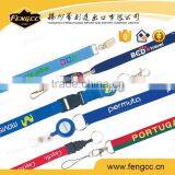 Colorful Silk Screen Printed Polyester Neck Lanyards With Metal Hook thumbnail-1