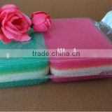 China supplier pink bath cleaning scrub sponge pad wholesale