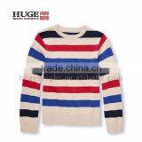 Allover Stripes 100% Cotton Kids Cotton Sweater Knitting thumbnail-1