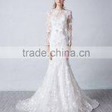 2017 Wholesale Custom Long Sleeve Mermaid Wedding Dress thumbnail-1