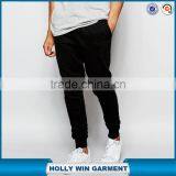 Custom Plain Black Sports Servis Shoes Joggers With Side Pockets Wholesale