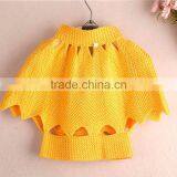Stylish Princess Design High Quality Yellow Baby Kids Girls Poncho Cape Coats thumbnail-2