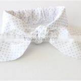 2016 Headhair Dot Pattern Cotton Fabric Headband Rabbit Ears Bowknot Hair Headband thumbnail-2