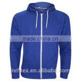 Mens Boys Plain American Fleece Zip Up Hoodie Sweatshirt thumbnail-5