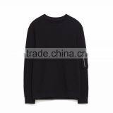 Hot Sale Cheap Custom Wholesale Side Pocket Pullover Mens Sweatshirt thumbnail-2