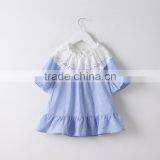 S33523W Summer Cotton Blouses Little Girls Shirts Lace Collar Sweet Blouse thumbnail-3