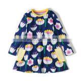 S33556W 2017 New Autumn Girls Dress European Ande American Style Flower Dress thumbnail-6